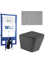 Комплект инсталляции с унитазом Weltwasser BAMBERG 545 + GELBACH 041 MT-GR + BAMBERG CR