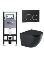 Комплект инсталляции с унитазом Weltwasser AMBERG 506 + MERZBACH 043 GL-BL + AMBERG RD-BL