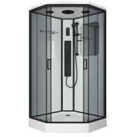 Душевая кабина Niagara Premium NG-6901-01GD BLACK (90х90х220) низкий поддон(16см),черный,стекло тонированное,4 места