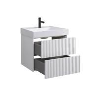 Тумба под умывальник Belux подвесная Сиртаки 70-02, Белый матовый