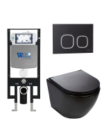 Комплект инсталляции с унитазом Weltwasser AMBERG 497 + MERZBACH 043 MT-BL + AMBERG RD-BL