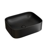 Умывальник чаша накладная прямоугольная Ceramicanova Element 505*380*150мм, черный матовый, CN6052MB
