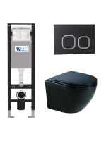 Комплект инсталляции с унитазом Weltwasser AMBERG 350 + MERZBACH 041 XL MT-BL + AMBERG RD-BL