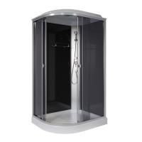 Душевая кабина Niagara Eco E120/80/13R/TN (120х80х215) низкий поддон(13см),стекло тонированное,3 места