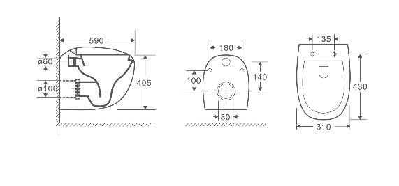 Унитаз подвесной WeltWasser WW JECKENBACH 004 GL-WT белый глянец