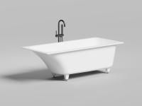 Ванна встраиваемая Salini ORLANDA KIT 170x75 покраска по RAL полностью, S-Sense, глянцевый 102117GF