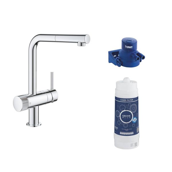 Смеситель для мойки Grohe Blue Pure Minta 119706, с функцией фильтрации