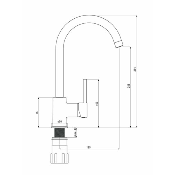 Смеситель для мойки Deante Aster BCA_062M хром