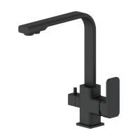 Смеситель для кухни с подключением фильтра WONZON & WOGHAND, Черный матовый (WW-88458004-MB)