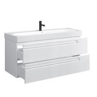 Тумба под умывальник Belux подвесная Стокгольм 100-02 Белый глянцевый