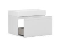 Тумба под умывальник Belux Базель подвесная 80-01, Белый матовый