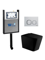 Комплект инсталляции с унитазом Weltwasser AMBERG 404 + GELBACH 002 MT-BL + AMBERG RD-WT