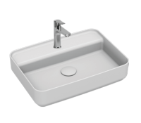 Раковина накладная ISVEA Infinity 55 прямоугольная 55см, цвет белый матовый 10NF66055SV-2L