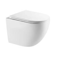 AQM2002L Унитаз подвесной с сиденьем SoftClose, смыв QUIET, скрытый крепеж. 520x365x360