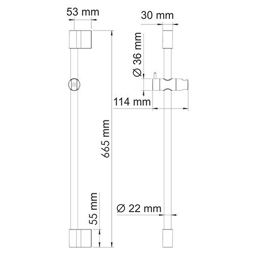 Стойка для душа Wasserkraft A190