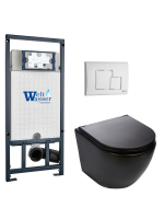 Комплект инсталляции с унитазом Weltwasser MARBERG 507 + MERZBACH 043 MT-BL + MAR 507 SE GL-WT