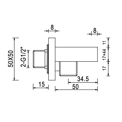 Держатель для ручного душа RGW SP-182 21140682-01 с подключением