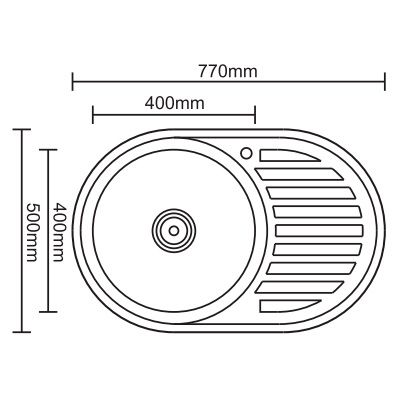 Кухонная мойка Ledeme L67750-L 50x77 декор