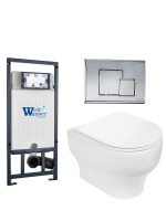Унитаз с инсталляцией WeltWasser MARBERG 507 + ERLENBACH 004 GL-WT + MAR 507 SE