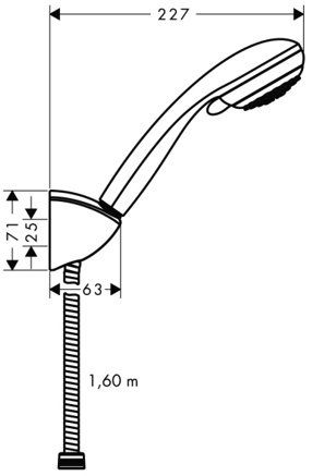 Душевой гарнитур Hansgrohe Crometta 85 (27559000)