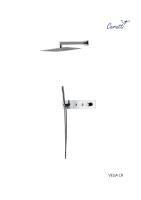 Панель VELIA CR душевая встраиваемая из нержавеющей стали Ceruttispa CT10398, цвет хром