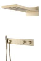 Душевой комплект Boheme Zodiac 133-MG термостат, С ВНУТРЕННЕЙ ЧАСТЬЮ, matt gold