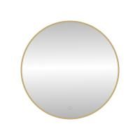 Зеркало с подсветкой LED Fixsen FX-1060G круглое 60х60 см, золотой сатин