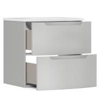 Тумба под умывальник Belux подвесная Ганновер 60-02, Silver