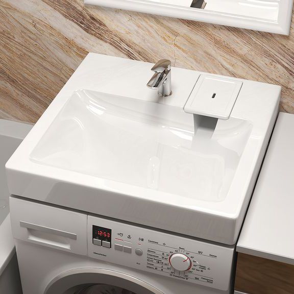 Раковина Reflexion Kappa для установки над стиральной машиной (60x60 см)