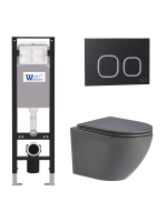 Комплект инсталляции с унитазом Weltwasser AMBERG 350 + MERZBACH 041 MT-GR + AMBERG RD-BL