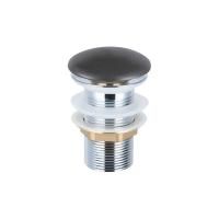 Донный клапан с керамической крышкой Vincea DBS0-216MG, серая мат. крышка, без перелива