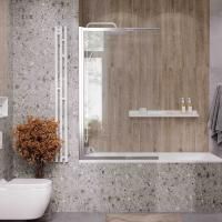 Ограждение на ванну Reflexion RX15090CCR-22 150х90см Slider, прозрачное закаленное стекло 5мм