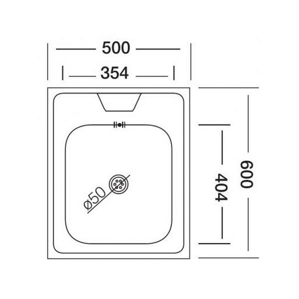 Кухонная мойка Kromevye Lay-On EC 208 D