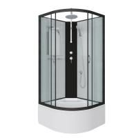 Душевая кабина Niagara Classic NG-6709-14BKT (100х100х210)высокий поддон(45см),черный,стекло прозрачное