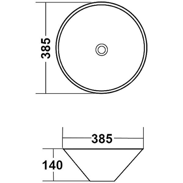 Раковина MELANA MLN-T4006-B8+B3 (салатово-красная)