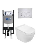 Комплект инсталляции с унитазом Weltwasser AMBERG 497 + HEIMBACH 043 GL-WT + AMBERG RD-MT CR
