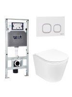 Комплект инсталляции с унитазом Weltwasser AMBERG 506 ST + SALZBACH 043 GL-WT + AMBERG RD-WT