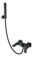 Смеситель для ванны с душем Boheme Qubic 473-B matt black
