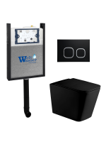 Комплект инсталляции с унитазом Weltwasser AMBERG 404 + GELBACH 002 MT-BL + AMBERG RD-BL