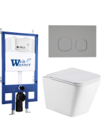 Комплект инсталляции с унитазом Weltwasser BAMBERG 545 + GELBACH 043 MT-WT + BAMBERG CR