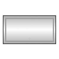 Зеркало с подсветкой LED Fixsen FX-2120B прямоугольное 120х80 см, черное