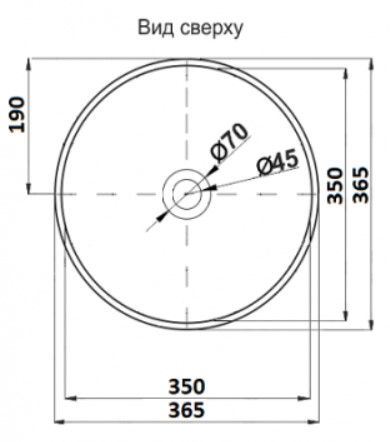 Раковина накладная CeramaLux C1055