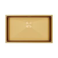 Мойка Paulmark NEXT 74 UNI PM217444-BG 440х740х200 мм, нержавеющая сталь, брашированное золото