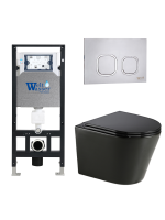 Комплект инсталляции с унитазом Weltwasser AMBERG 506 + SALZBACH 043 GL-BL + AMBERG RD-MT CR