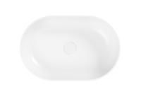 Умывальник Belux Турин 560 овал Белый матовый, Solid Surface