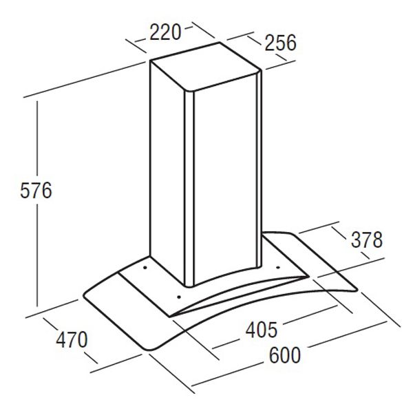 Кухонная вытяжка Cata CN-600 GLASS