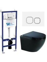 Комплект инсталляции с унитазом Weltwasser BAMBERG 460 + MERZBACH 041 XL MT-BL + BAMBERG WT