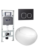 Комплект инсталляции с унитазом Weltwasser AMBERG 506 ST + JECKENBACH 004 GL-WT + AMBERG RD-BL