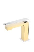 Смеситель для умывальника Boheme Q 141-GCR-Q2 Gold Chrom