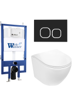 Комплект инсталляции с унитазом Weltwasser BAMBERG 545 + MERZBACH 043 GL-WT + BAMBERG BL